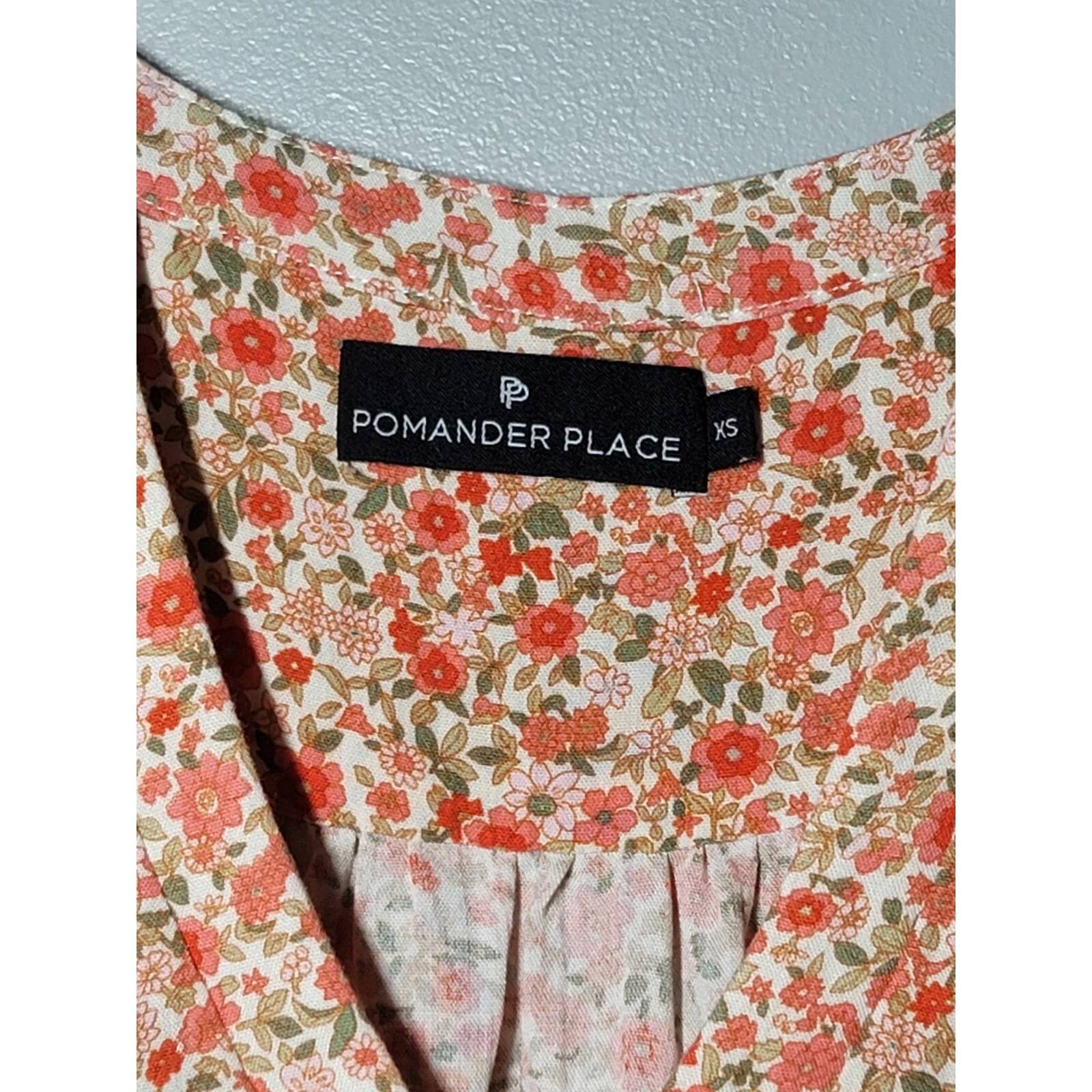 Tuckernuck Pomander Place Savannah Floreale Kenzo Mini Abito Donna XS Boho Ruffle