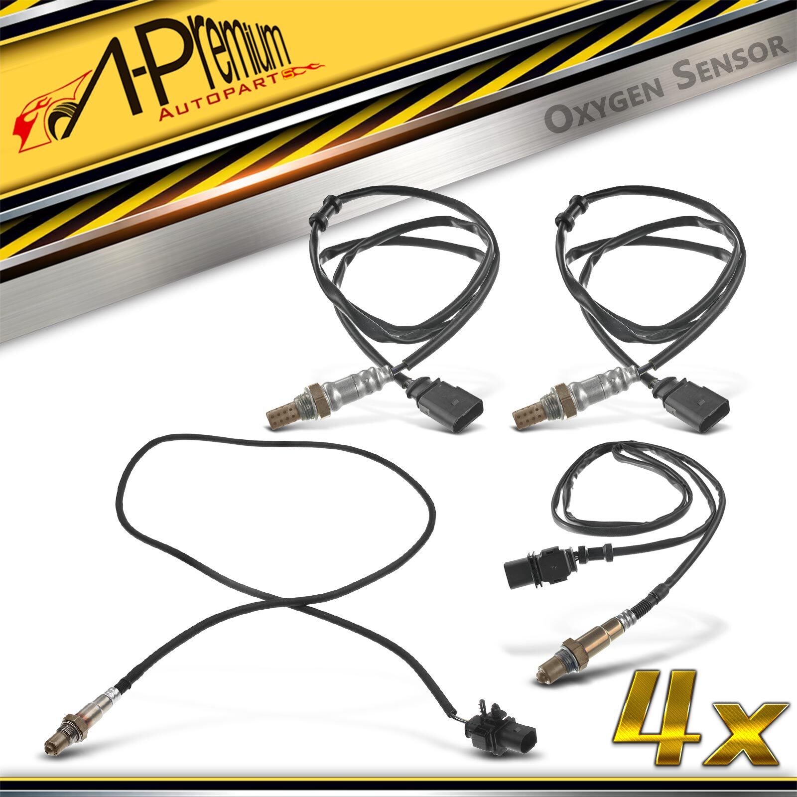 A-Premium 4x Upstream and Downstream O2 Oxygen Sensor for Audi R8 08-12 14-15