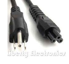 New 3-Prong Laptop Power Cord Cable Lead 3Pin 6 Feet