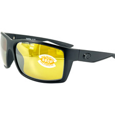 Costa Del Mar Reefton 06S9007 Mens Plastic Polarized Sunglass 08 Blackout 64-15