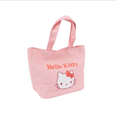 Sanrio Hello Kitty Cosmetics Storage Canvas Purse Tote Gift Bag