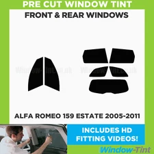 For Alfa Romeo 159 Estate 2005-11 Full Pre Cut Window Tint Kit Front & Rear Film