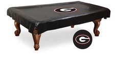 University of Georgia Pool Table Cover w/ Bulldogs 'G' Logo