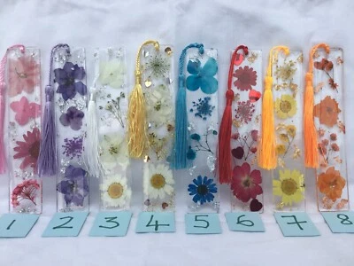 HAND MADE BY RAINING RESIN Your choice of handmade Resin bookmarks for ladies/men/kids