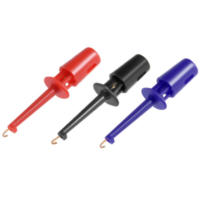 3Pcs 42mm Long Test Hook Folder Solderable for Multimeters PCB Tester Grabber