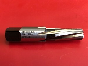 Morse 36081 Helical Flute 1/8" Taper Pipe Reamer 2-1/8" OAL, 7/16" DIA Left Hand