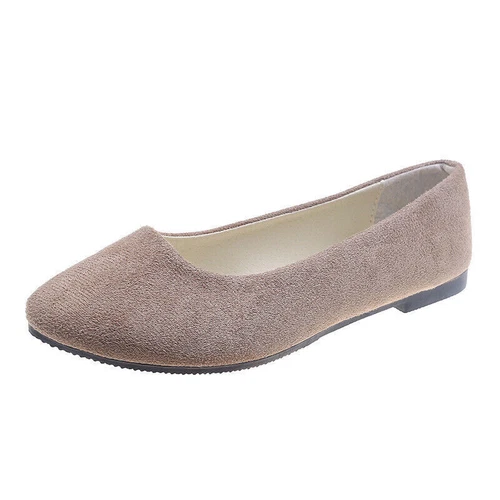 DamenFlachpumpen Wildleder Ballett Ballerina Braut Schuhe Sandalen Größe Slip On - Bild 99 von 104
