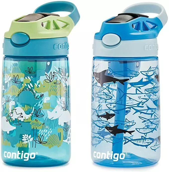 Contigo Kids Straw Water Bottle with Autospout Lid, 14oz