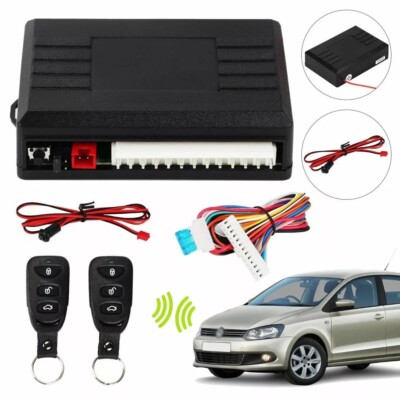Universal Zentralverriegelung Funk mit 2 Fernbedienungen für Auto Keyless Entry