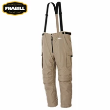 Frabill F1 Storm Fishing Rain Suit Pants / Bibs - Tan Color - Size Small - NEW!