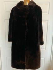 Gorgeous Vintage 1950's Beaver Lamb Coat Size 12