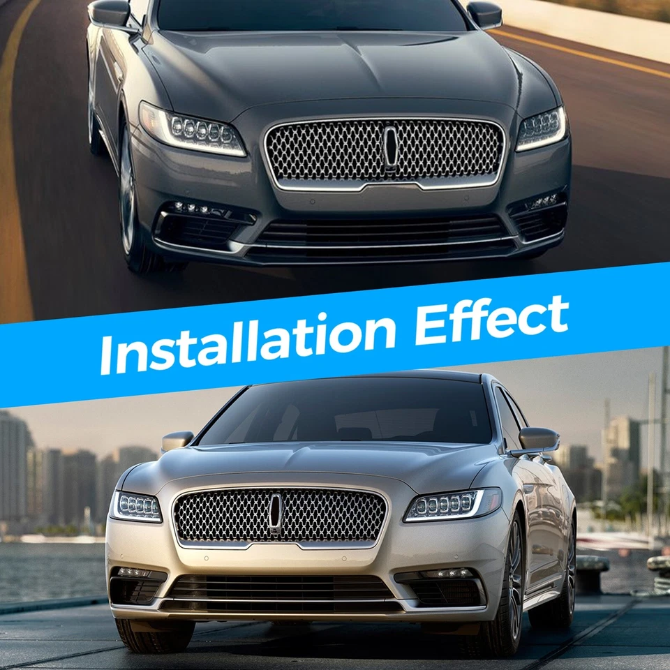 Parrilla de parachoques inferior delantera para Lincoln Continental 2017 2018 2019 2020 Foto 3 de 4