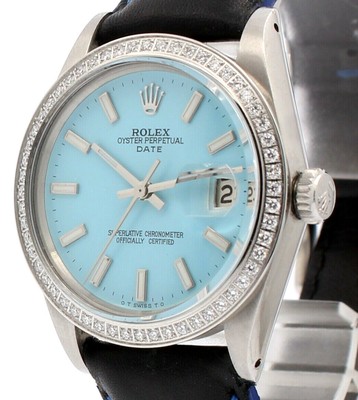 ROLEX Oyster Perpetual Date 34mm Blue 