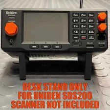 Custom Non-Slip Angled Desk Stand for Uniden SDS200 Scanner (RADIO NOT INCLUDED)
