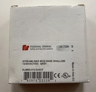 FEDERAL SIGNAL SLMBS-012-024GY Base,Grey