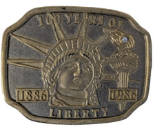 Vintage Statue of Liberty 100th Anniversary Belt Buckle