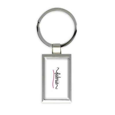 Keychain Bahrain Bahrain Flag Colors : Gift Rectangular Keychain Bahraini Travel Expat ...