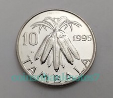 1995 Malawi 10 Tambala Coin, KM27 Uncirculated / Corns