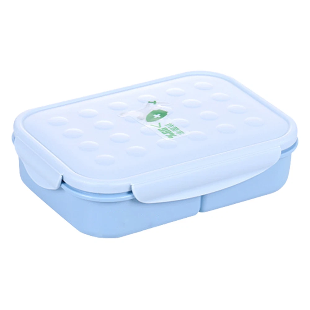 Bento Box Divider with Spoon and Crisper for Kids Students Lunch Box with Lid