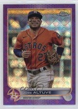 2022 Topps Chrome Logofractor Edition Purple Refractor /250 Jose Altuve #61 09gj