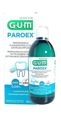 GUM Paroex 0,06% CHX  Mundspülung bei Zahnfleischbluten - Parodontose
