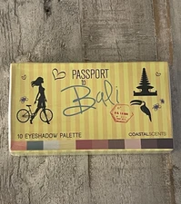 Coastal Scents Eyeshadow Palette (PL-060) Passport to Bali 10 Shades & Sealed