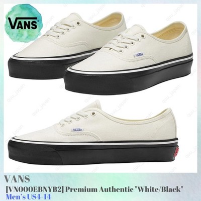 Vans Premium Authentic White Black VN000EBNYB2 Men's US4-14 NEW