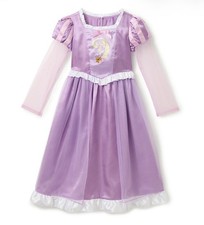 Disney Store Rapunzel Tangled Princess Dress Deluxe Nightgown Costume 5/6 New