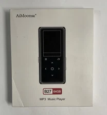AiMoonsa B27 MP3 Music Player 64GB New