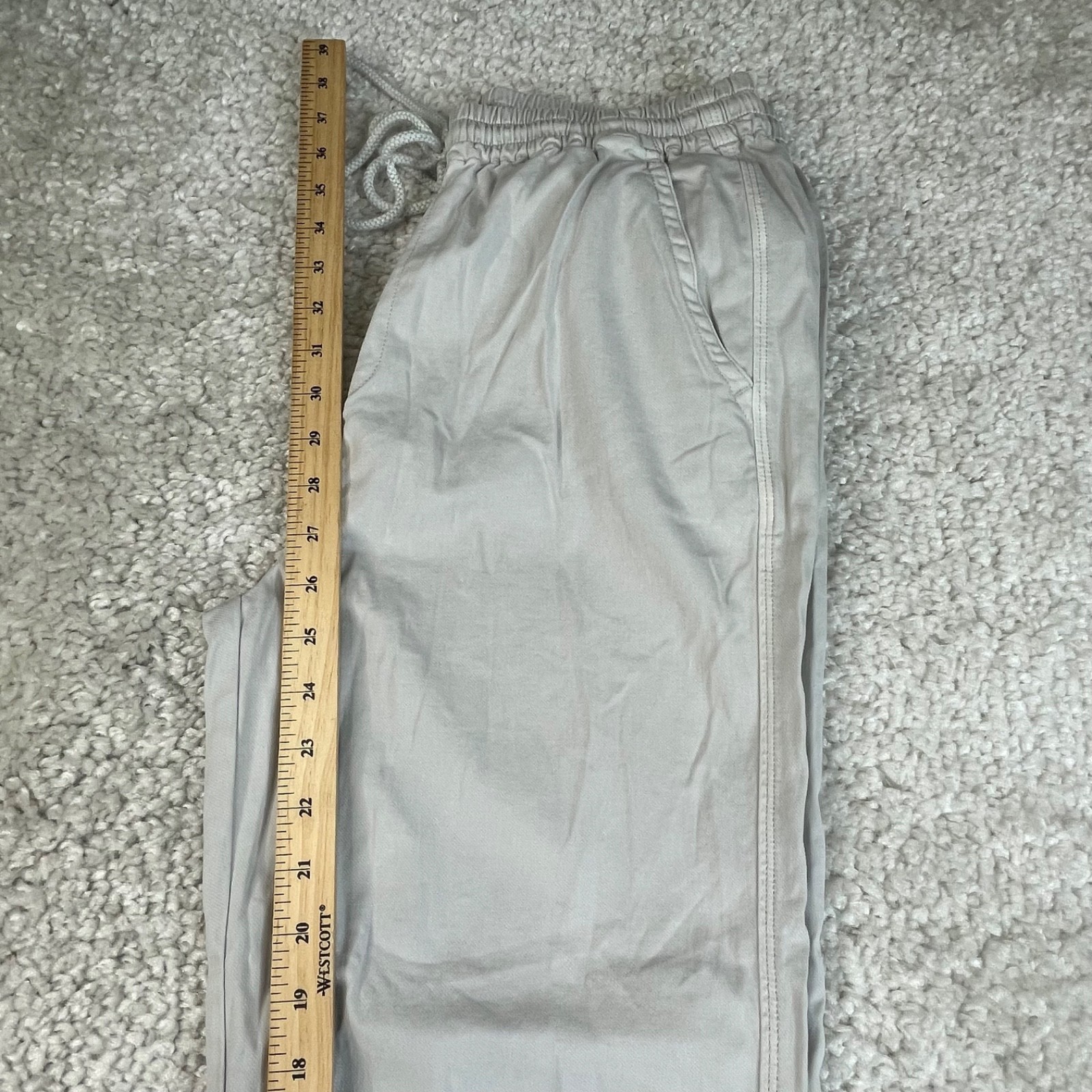 Faherty Essential Drawstring Pants Beige Womens M… - image 7