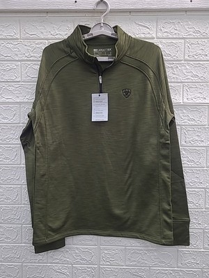 New Ariat Tek Team 1/2 Zip Sweatshirt Men's US Size L