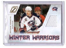 Antoine Vermette 2010-11 Panini Zenith Winter Warriors Material  Jersey Card #AV
