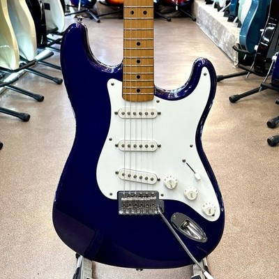 Fender Mexico Standard Stratocaster Used Maple Midnight Blue w/Soft case