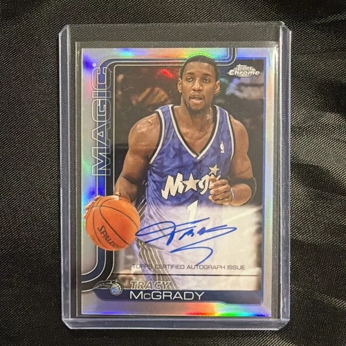 Tracy McGrady Autograph- 2025-26 Topps Chrome Basketball Silver Refractor