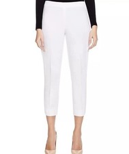 Elie Tahari Juliette White Flat Front Stretch Dress Pants 16