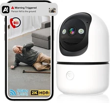 Indoor Security Camera 2K 5G&2.4Ghz WiFi Camera Baby/Pet/Dog Camera for Home
