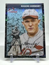 Rogers Hornsby 2023 Topps Chrome Platinum Anniversary Black Toile Card #495 /10