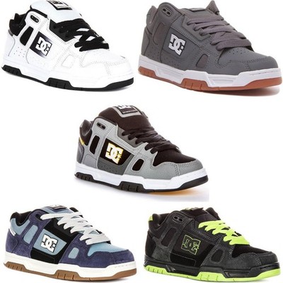 DC Stag Cupsole Nubukleder Schnürschuhe Herren Sneaker in Marineblau UK 7 - 12