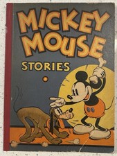 Mickey Mouse Stories, Walt Disney Stories Book 2 de 1934 tapa blanda vintage
