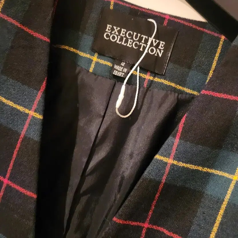 Executive Collection Checked Double Button Jacket… - image 3