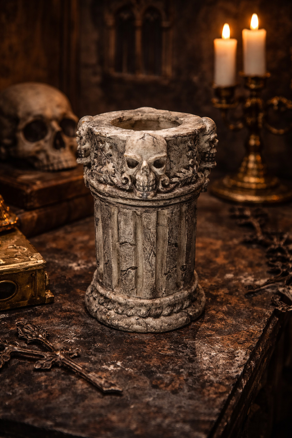 Stone Look Dark Decor Occult Style