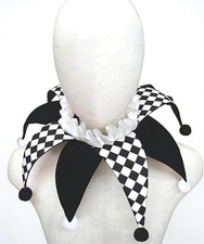 Adult Clown Collar Adjustable Jester Neck Collar for Halloween Carnival Party