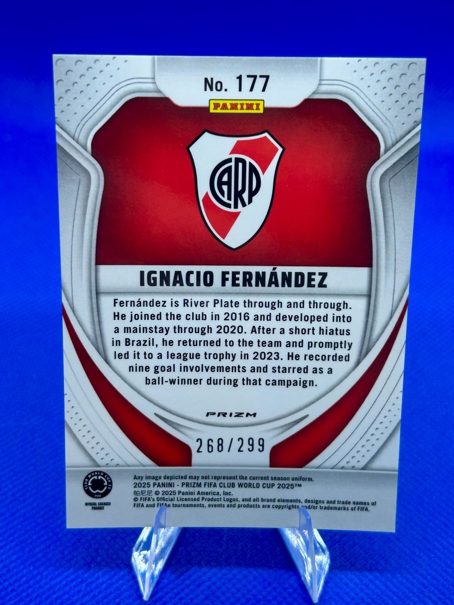 2025 Prizm FIFA Club World Cup Ignacio Fernandez #177 Pink Seismic
