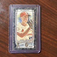 2025 Allen & Ginter #118 Michael McGreevy MINI BLACK BORDER SP RC - Cardinals