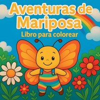 Aventuras De Mariposa - Libro Para Colorear Chris Martin Taschenbuch Spanisch