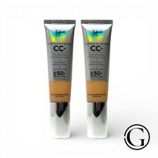 2 PACK IT Cosmetics Your Skin But Better CC Full Coverage Cream SPF50 Medium Tan