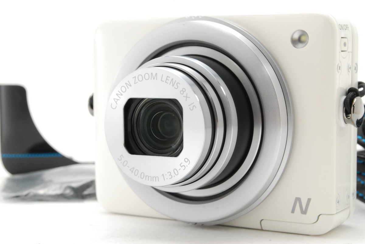 NEAR MINT in Box] Canon PowerShot N White 12.1MP Digital Camera