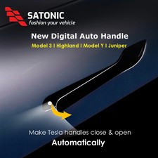 SATONIC Auto Presenting Door Handles Automatic Handbar for 2026 Tesla Model Y 3