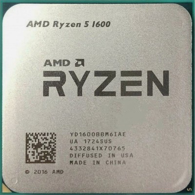 AMD RYZEN 5 1600 AM4 CPU Processor R5 1600 6-Core 12T 3.2 GHz Desktop 12MB 65W