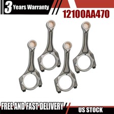 New 4pcs For 2011-2018 Subaru 2.0l 2.5l Engine Piston Connecting Rod 12100aa470